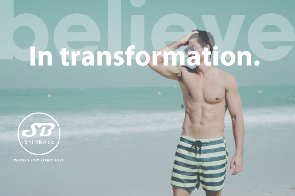 believe in transformation: skinbase treatments for men